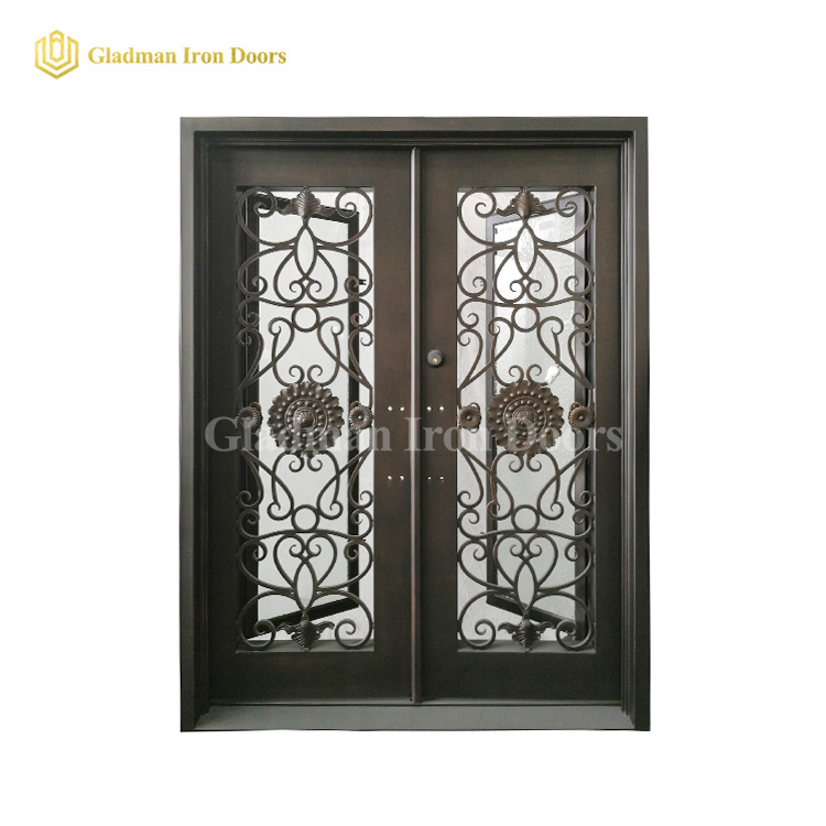 modern style double front doors manufacturer for home-1