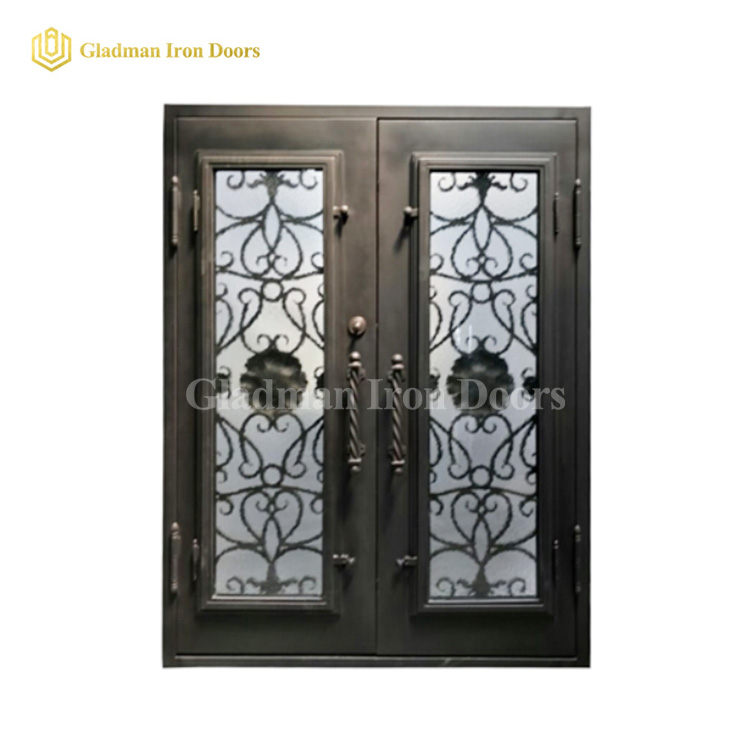 modern style double front doors manufacturer for home-2