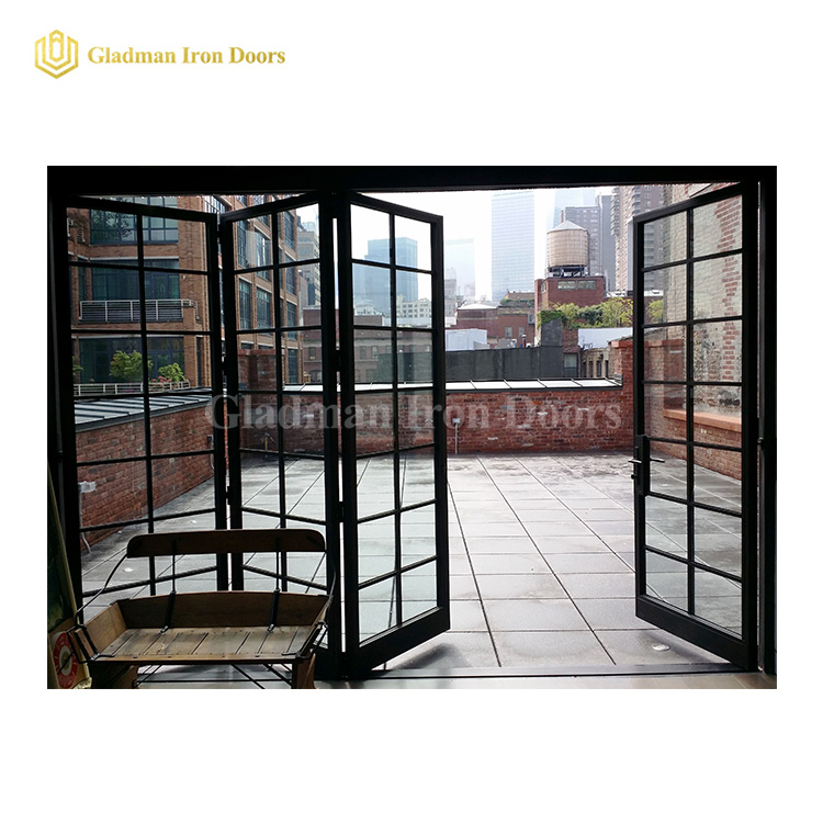 Gladman iron bifolding door manufacturer for retailer-1