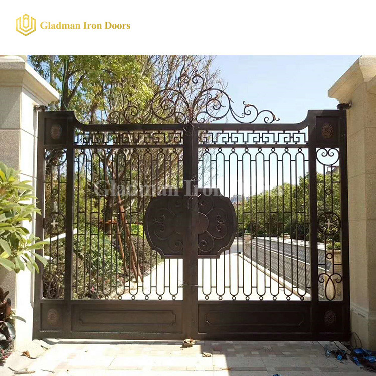 Luxury Double Door Garden House Main Gate Designs IG-01