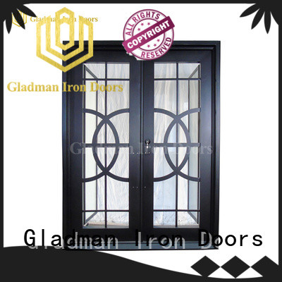 classic double iron doors manufacturer for home