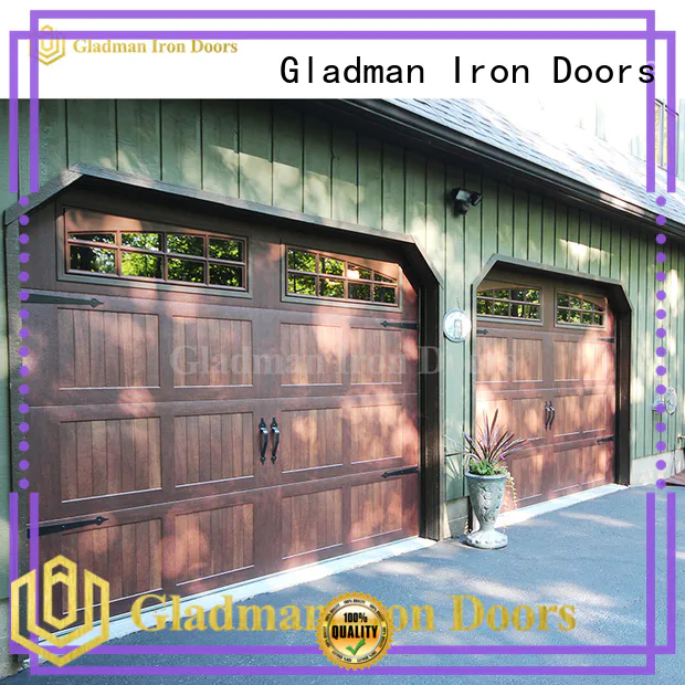 Gladman metal garage door supplier for shed