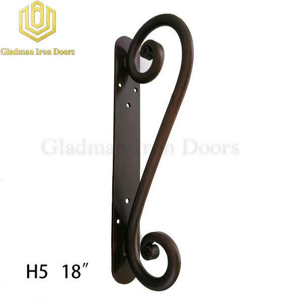 Wrought Iron Front Door H5 Pull Handle