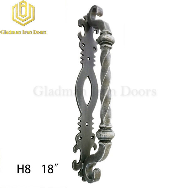 Wrought Iron Front Door H8 Pull Handle