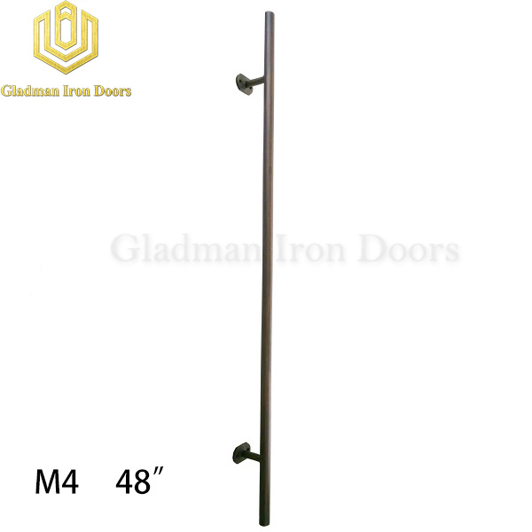 Wrought Iron Front Door M4 48" Pull Handle