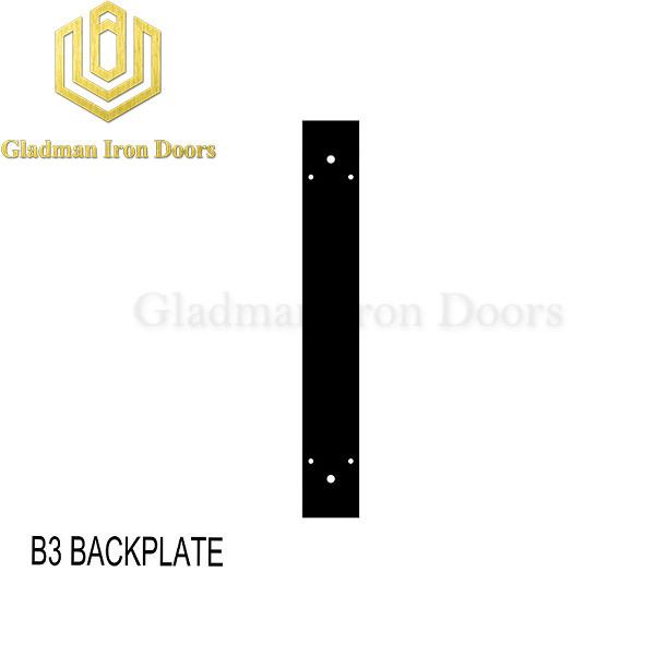 Wrought Iron Front Door B3 Backplate