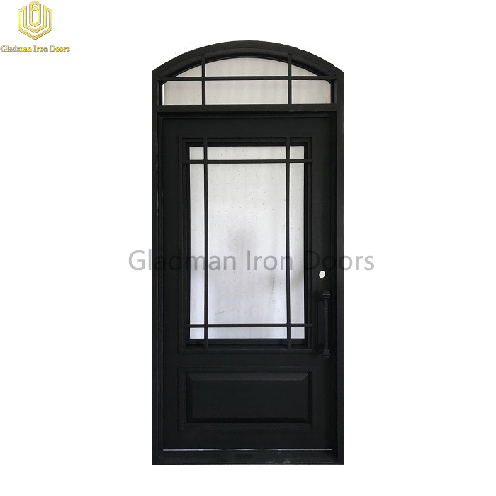 Eyebrown Top Wrought Iron Door Single Gate Design