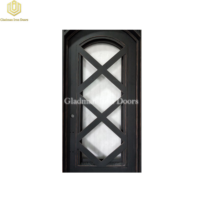 Gladman high-end quality single iron door design manufacturer-2