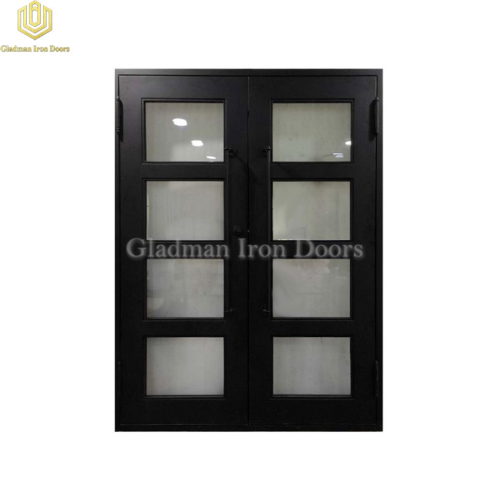 modern style metal double doors wholesale for outdoor-1