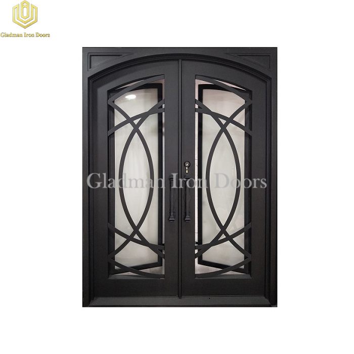 Gladman modern style wrought iron security doors manufacturer for home-2