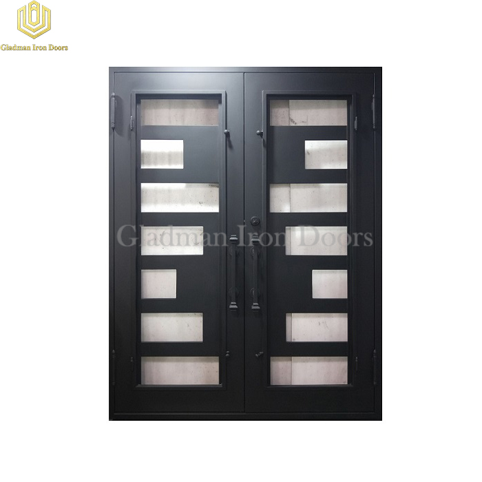 Gladman iron double door design manufacturer for outdoor-1