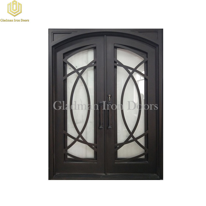 Curve Art  Double Entrance Door  High Security Sound Insulation Stock Size