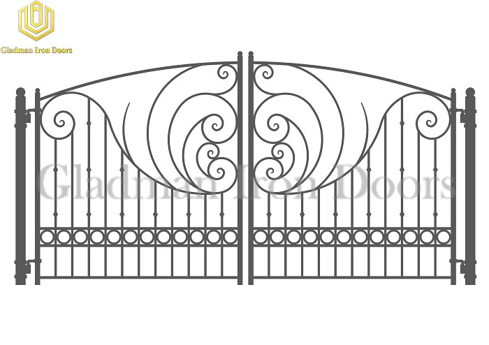 Galvanized Steel Gate PARIS Style Supplier New Technology Iron Gate SG-06