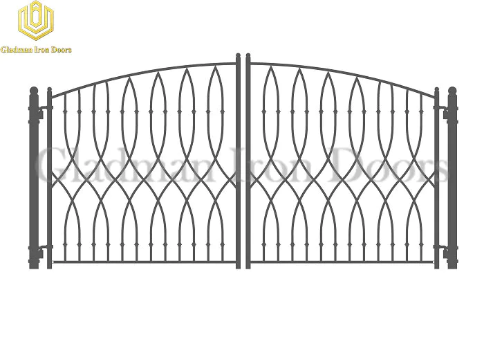 Galvanized Steel Gate PARIS Style Double Gate Anti-rust GS-11