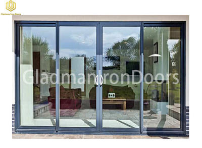 Aluminum Sliding Door Exterior With Tempered Glass High Quality European Design