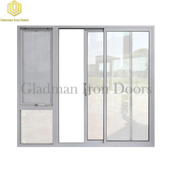 Aluminum Sliding Door W/ a Sidelight With Openable Window