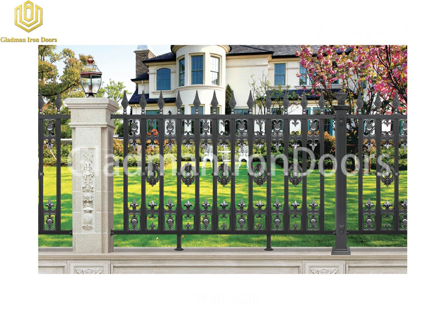 Gladman custom aluminum fence panels wholesale wholesale-1