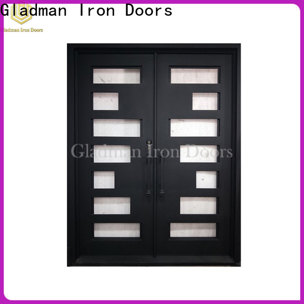 modern style iron double door design manufacturer for home