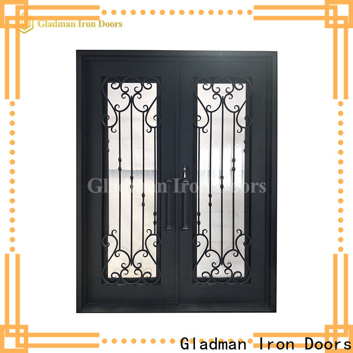 Gladman gorgeous metal double doors wholesale for outdoor