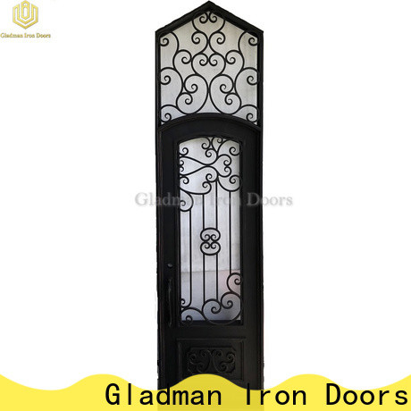Gladman 100% quality wrought iron doors manufacturer for sale