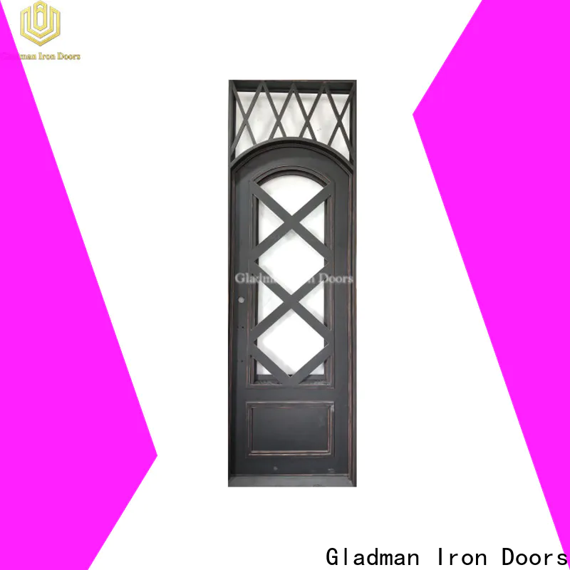Gladman 100% quality wrought iron security doors factory