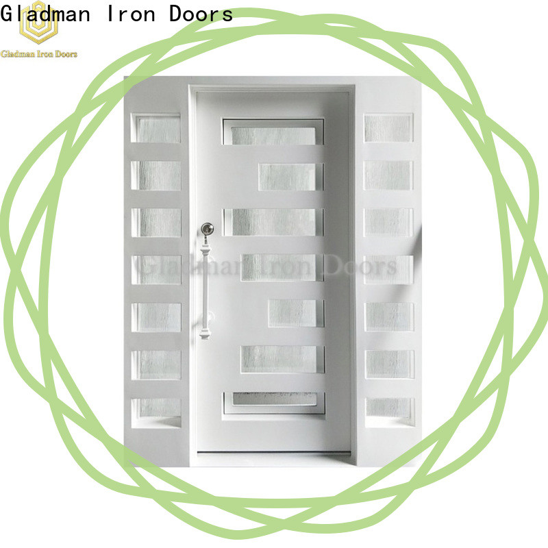 high-end quality single iron door design supplier