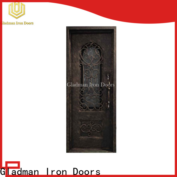 Gladman 100% quality wrought iron doors manufacturer for sale