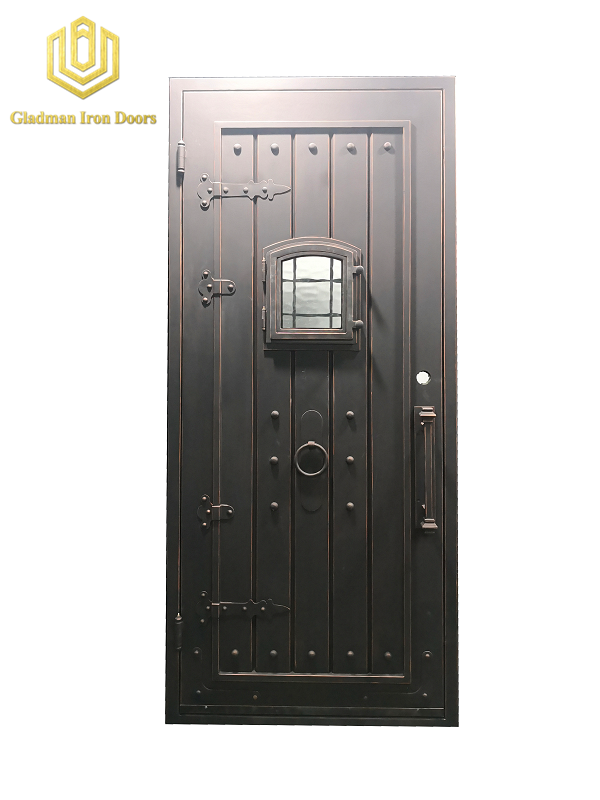 Gladman high quality wrought iron security doors one-stop services for sale-2