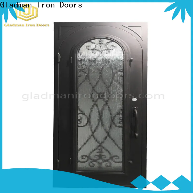 high-end quality single iron door design factory for sale