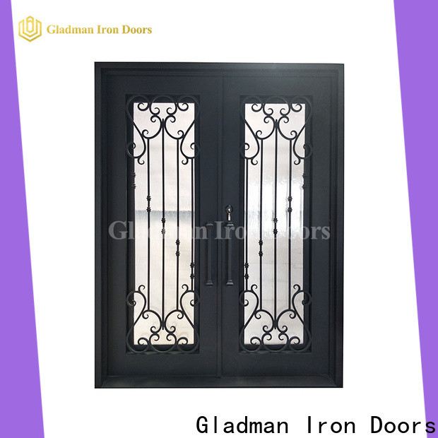 Gladman iron double door design one-stop services for outdoor