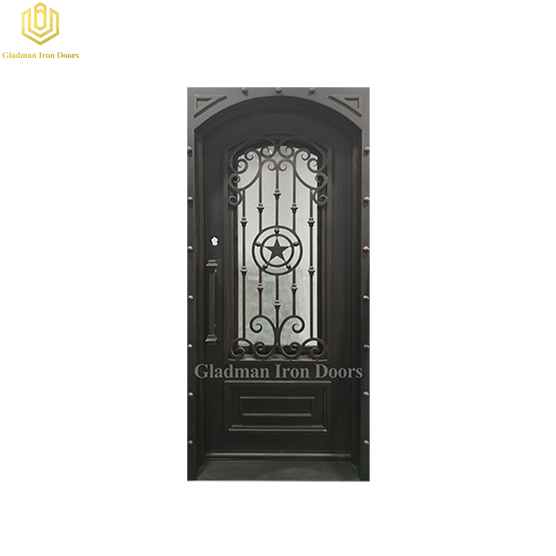 Gladman Wrought Iron Security Front Door and Frame and Threshold