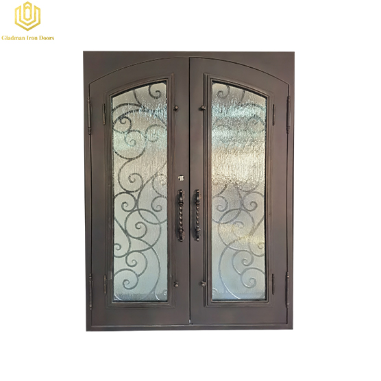 Gladman double iron doors wholesale for outdoor-1