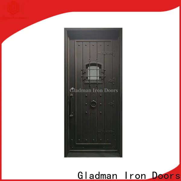 high quality single iron door design factory for sale