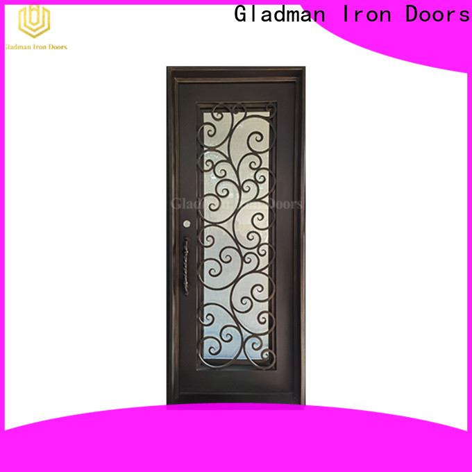 Gladman high quality wrought iron doors manufacturer for sale