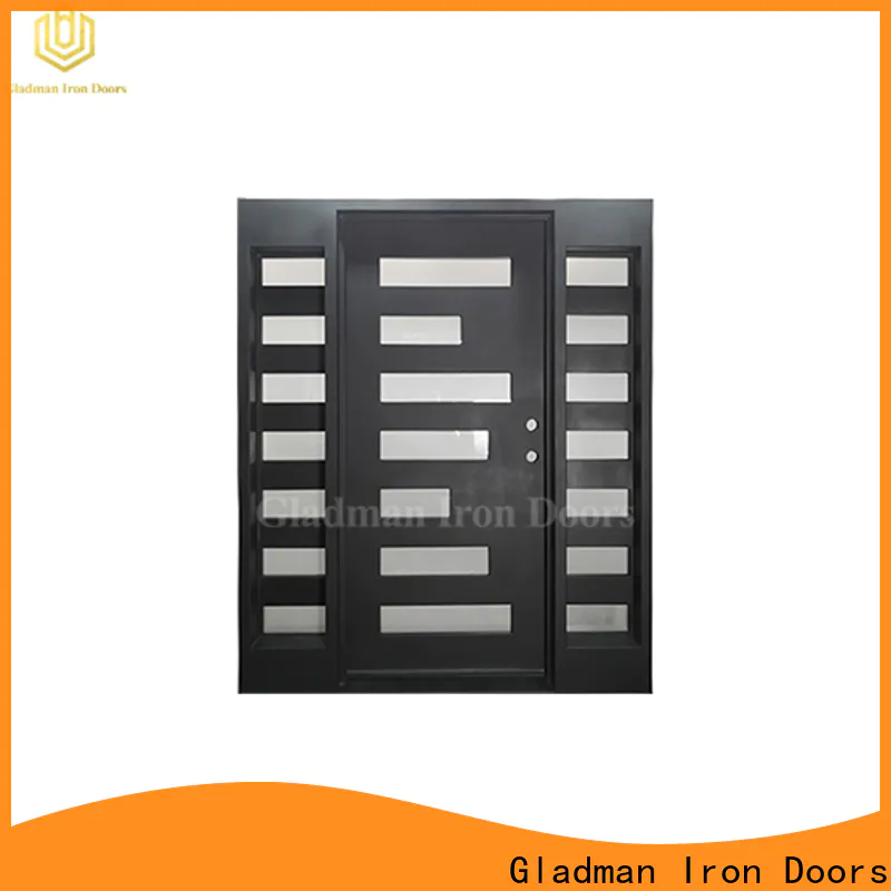 Gladman 100% quality wrought iron security doors factory