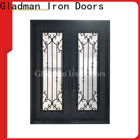 Gladman gorgeous metal double doors one-stop services for outdoor