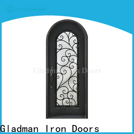 Gladman high-end quality wrought iron security doors factory for sale