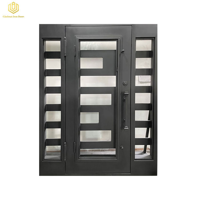 high-end quality wrought iron security doors manufacturer-1