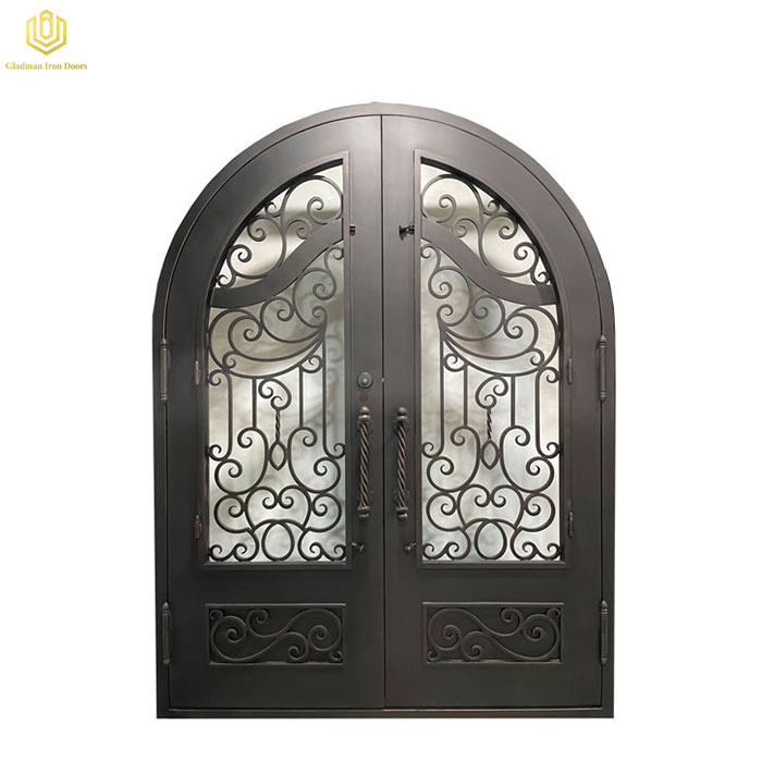 hot sale iron double door design wholesale for outdoor-1