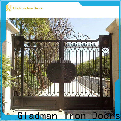 Gladman rust-resistant iron gates trader for shopping mall