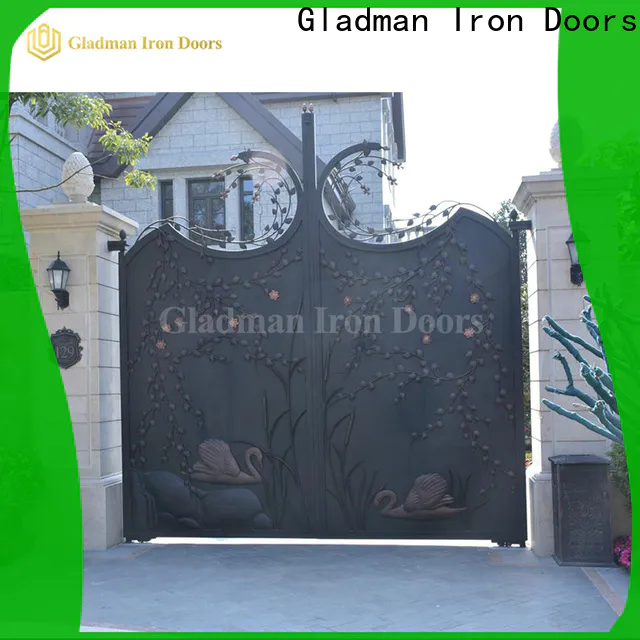 durable iron fence gate trader for shopping mall