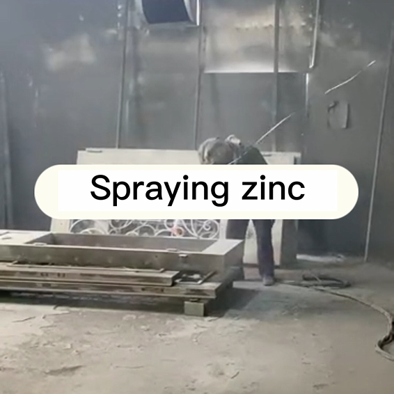 GLADMAN IRON DOORS | Technological Process -- Spraying Zinc
