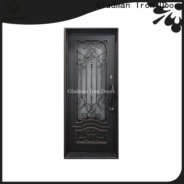 Gladman high quality wrought iron security doors manufacturer for sale