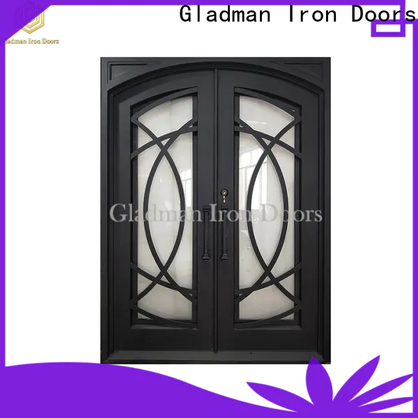 Gladman modern style wrought iron security doors manufacturer for home