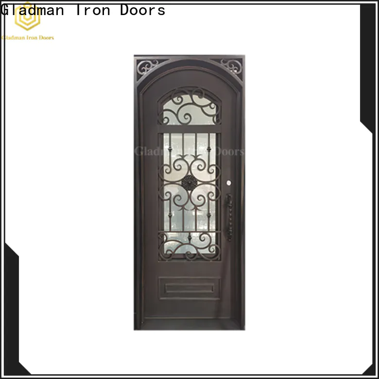 Gladman 100% quality wrought iron security doors manufacturer for sale