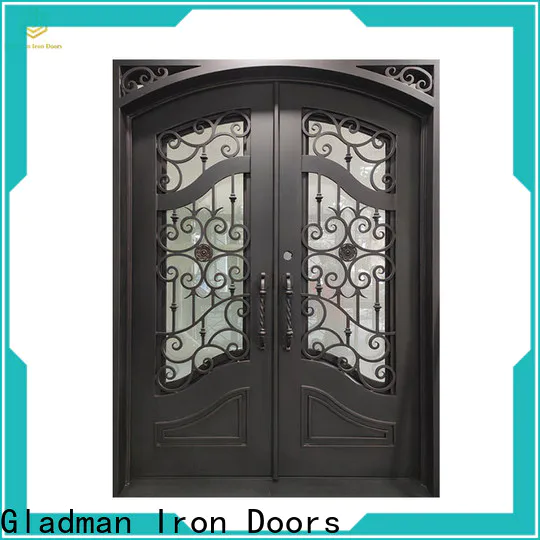 classic double iron doors manufacturer for home