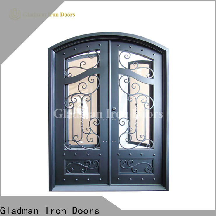 hot sale iron double door design wholesale for outdoor