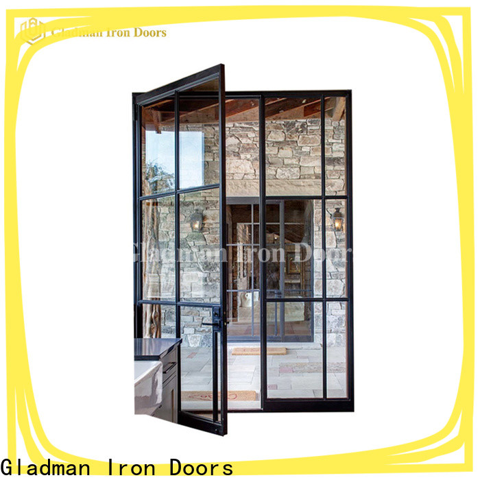 Gladman interior glass french doors wholesale for bathroom