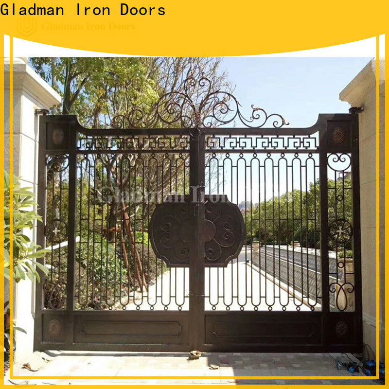 Gladman durable metal side gates trader for shopping mall