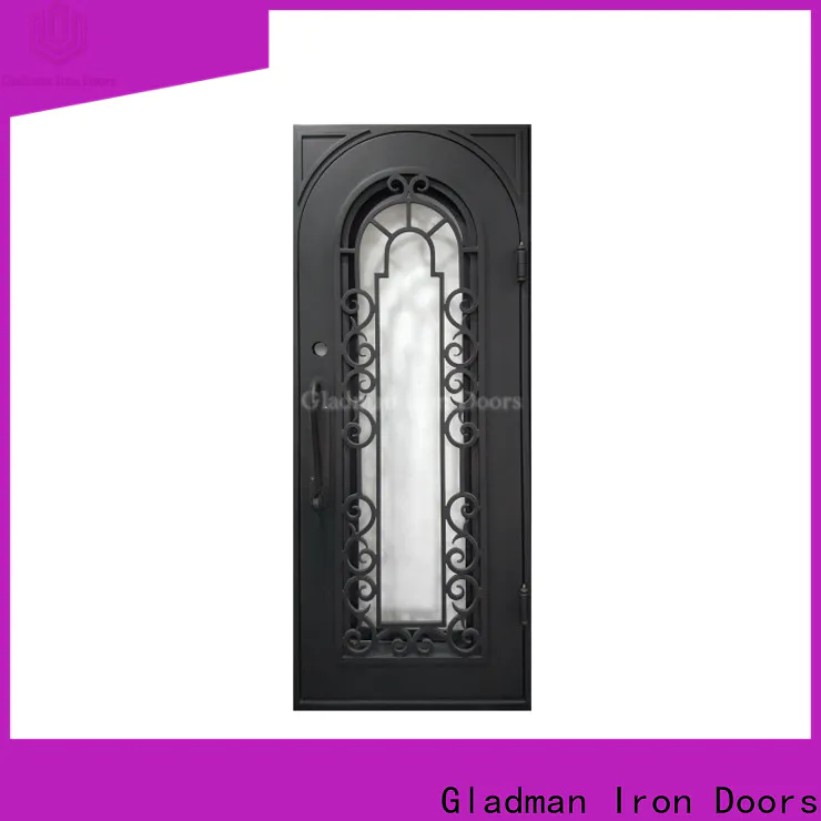 Gladman 100% quality wrought iron security doors manufacturer for sale